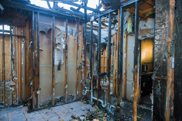 Professional Fire Damage Restoration technician working in Cream Ridge, NJ